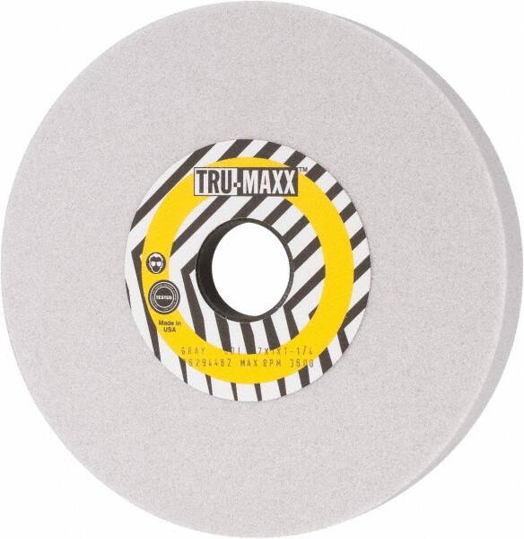 Tru-Maxx - 7" Diam x 1-1/4" Hole x 1" Thick, I Hardness, 60 Grit Surface Grinding Wheel - Aluminum Oxide, Type 5, Medium Grade, 3,600 Max RPM, Vitrified Bond, One-Side Recess - Benchmark Tooling