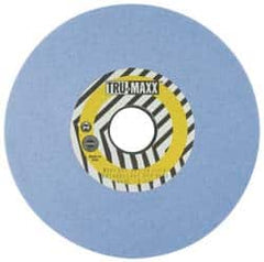Tru-Maxx - 10" Diam x 3" Hole x 1" Thick, I Hardness, 46 Grit Surface Grinding Wheel - Ceramic, Type 1, Coarse Grade, 2,483 Max RPM, Vitrified Bond, No Recess - Benchmark Tooling