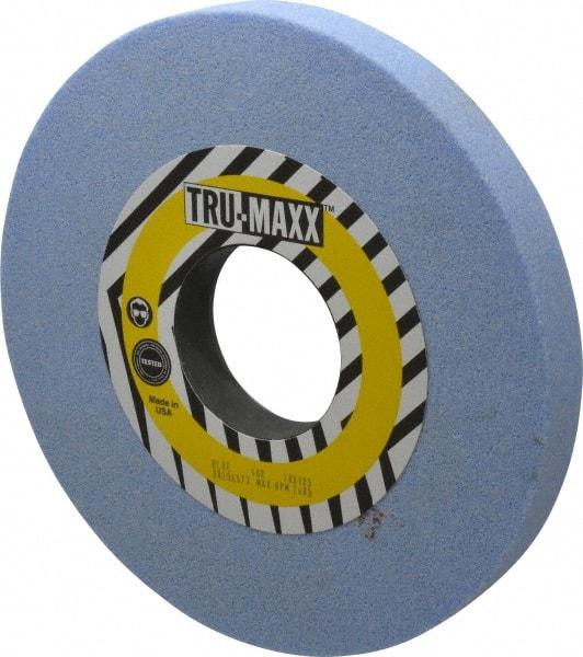 Tru-Maxx - 10" Diam x 3" Hole x 1" Thick, K Hardness, 46 Grit Surface Grinding Wheel - Ceramic, Type 1, Coarse Grade, 3,250 Max RPM, Vitrified Bond, No Recess - Benchmark Tooling