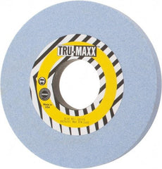 Tru-Maxx - 10" Diam x 3" Hole x 1" Thick, J Hardness, 60 Grit Surface Grinding Wheel - Ceramic, Type 1, Medium Grade, 2,483 Max RPM, Vitrified Bond, No Recess - Benchmark Tooling