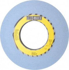Tru-Maxx - 12" Diam x 5" Hole x 1" Thick, J Hardness, 46 Grit Surface Grinding Wheel - Ceramic, Type 1, Coarse Grade, 2,705 Max RPM, Vitrified Bond, No Recess - Benchmark Tooling