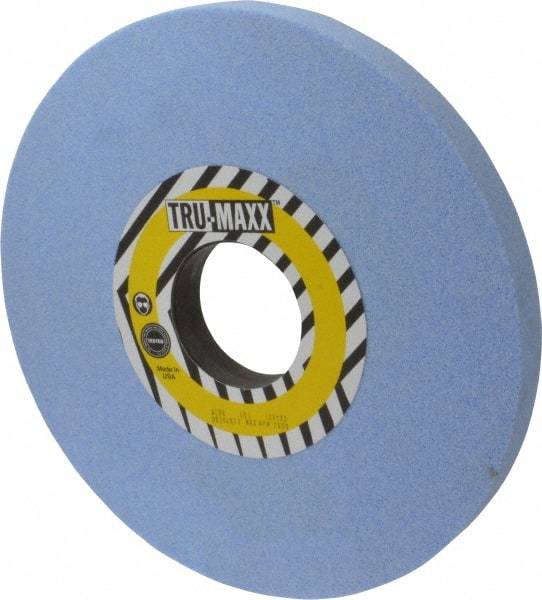 Tru-Maxx - 12" Diam x 3" Hole x 1" Thick, J Hardness, 46 Grit Surface Grinding Wheel - Ceramic, Type 1, Coarse Grade, 2,705 Max RPM, Vitrified Bond, No Recess - Benchmark Tooling