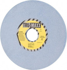 Tru-Maxx - 7" Diam x 1-1/4" Hole x 1/4" Thick, K Hardness, 80 Grit Surface Grinding Wheel - Ceramic, Type 1, Medium Grade, 3,600 Max RPM, Vitrified Bond, No Recess - Benchmark Tooling