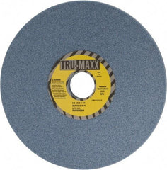 Tru-Maxx - 8" Diam x 1-1/4" Hole x 1/2" Thick, K Hardness, 46 Grit Surface Grinding Wheel - Ceramic, Type 1, Coarse Grade, 3,600 Max RPM, Vitrified Bond, No Recess - Benchmark Tooling