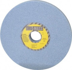 Tru-Maxx - 8" Diam x 1-1/4" Hole x 3/4" Thick, I Hardness, 46 Grit Surface Grinding Wheel - Ceramic, Type 1, Coarse Grade, 3,105 Max RPM, Vitrified Bond, No Recess - Benchmark Tooling