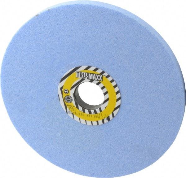 Tru-Maxx - 8" Diam x 1-1/4" Hole x 1/2" Thick, J Hardness, 60 Grit Surface Grinding Wheel - Ceramic, Type 1, Medium Grade, 3,600 Max RPM, Vitrified Bond, No Recess - Benchmark Tooling