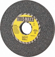 Tru-Maxx - 6" Diam x 1-1/4" Hole x 1/2" Thick, K Hardness, 46 Grit Surface Grinding Wheel - Aluminum Oxide, Type 1, Coarse Grade, 5,410 Max RPM, Vitrified Bond, No Recess - Benchmark Tooling