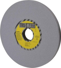 Tru-Maxx - 7" Diam x 1-1/4" Hole x 1/2" Thick, L Hardness, 120 Grit Surface Grinding Wheel - Aluminum Oxide, Type 1, Fine Grade, 3,600 Max RPM, Vitrified Bond, No Recess - Benchmark Tooling