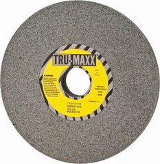 Tru-Maxx - 7" Diam x 1-1/4" Hole x 3/4" Thick, K Hardness, 60 Grit Surface Grinding Wheel - Aluminum Oxide, Type 1, Medium Grade, 3,600 Max RPM, Vitrified Bond, No Recess - Benchmark Tooling