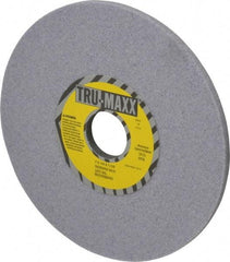 Tru-Maxx - 7" Diam x 1-1/4" Hole x 1/4" Thick, H Hardness, 60 Grit Surface Grinding Wheel - Aluminum Oxide, Type 1, Medium Grade, 3,600 Max RPM, Vitrified Bond, No Recess - Benchmark Tooling