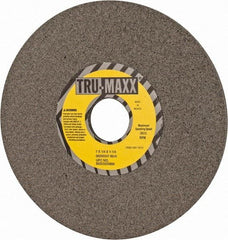Tru-Maxx - 7" Diam x 1-1/4" Hole x 1/4" Thick, H Hardness, 80 Grit Surface Grinding Wheel - Aluminum Oxide, Type 1, Medium Grade, 3,600 Max RPM, Vitrified Bond, No Recess - Benchmark Tooling