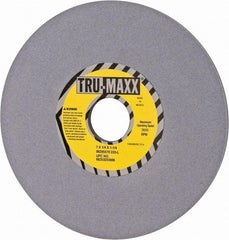 Tru-Maxx - 7" Diam x 1-1/4" Hole x 1/4" Thick, L Hardness, 220 Grit Surface Grinding Wheel - Aluminum Oxide, Type 1, Very Fine Grade, 3,600 Max RPM, Vitrified Bond, No Recess - Benchmark Tooling