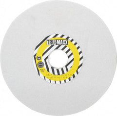 Tru-Maxx - 8" Diam x 1-1/4" Hole x 1/4" Thick, K Hardness, 80 Grit Surface Grinding Wheel - Aluminum Oxide, Type 1, Medium Grade, 3,600 Max RPM, Vitrified Bond, No Recess - Benchmark Tooling