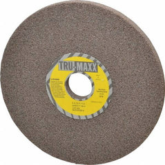 Tru-Maxx - 8" Diam x 1-1/4" Hole x 1/2" Thick, H Hardness, 46 Grit Surface Grinding Wheel - Aluminum Oxide, Type 1, Coarse Grade, 3,105 Max RPM, Vitrified Bond, No Recess - Benchmark Tooling