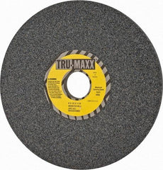 Tru-Maxx - 8" Diam x 1-1/4" Hole x 1/2" Thick, J Hardness, 46 Grit Surface Grinding Wheel - Aluminum Oxide, Type 1, Coarse Grade, 3,600 Max RPM, Vitrified Bond, No Recess - Benchmark Tooling
