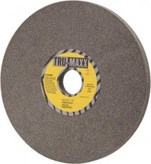 Tru-Maxx - 8" Diam x 1-1/4" Hole x 1/2" Thick, I Hardness, 80 Grit Surface Grinding Wheel - Aluminum Oxide, Type 1, Medium Grade, 3,600 Max RPM, Vitrified Bond, No Recess - Benchmark Tooling