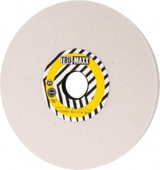 Tru-Maxx - 8" Diam x 1-1/4" Hole x 1/2" Thick, J Hardness, 80 Grit Surface Grinding Wheel - Aluminum Oxide, Type 1, Medium Grade, 3,600 Max RPM, Vitrified Bond, No Recess - Benchmark Tooling