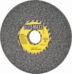 Tru-Maxx - 7" Diam x 1-1/4" Hole x 1/2" Thick, G Hardness, 46 Grit Surface Grinding Wheel - Aluminum Oxide, Type 1, Coarse Grade, 3,600 Max RPM, Vitrified Bond, No Recess - Benchmark Tooling