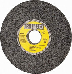Tru-Maxx - 7" Diam x 1-1/4" Hole x 1/2" Thick, F Hardness, 46 Grit Surface Grinding Wheel - Aluminum Oxide, Type 1, Coarse Grade, 3,600 Max RPM, Vitrified Bond, No Recess - Benchmark Tooling