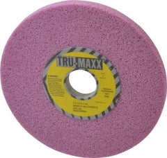 Tru-Maxx - 7" Diam x 1-1/4" Hole x 1/2" Thick, J Hardness, 46 Grit Surface Grinding Wheel - Aluminum Oxide, Type 1, Coarse Grade, 3,600 Max RPM, Vitrified Bond, No Recess - Benchmark Tooling