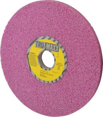 Tru-Maxx - 8" Diam x 1-1/4" Hole x 1/2" Thick, H Hardness, 46 Grit Surface Grinding Wheel - Aluminum Oxide, Type 1, Coarse Grade, 3,600 Max RPM, Vitrified Bond, No Recess - Benchmark Tooling