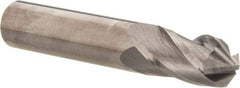 Accupro - 7/16" Diam, 1" LOC, 4 Flute, 90° Point Angle, Solid Carbide Drill Mill - Uncoated, 2-3/4" OAL, 7/16" Shank Diam - Benchmark Tooling