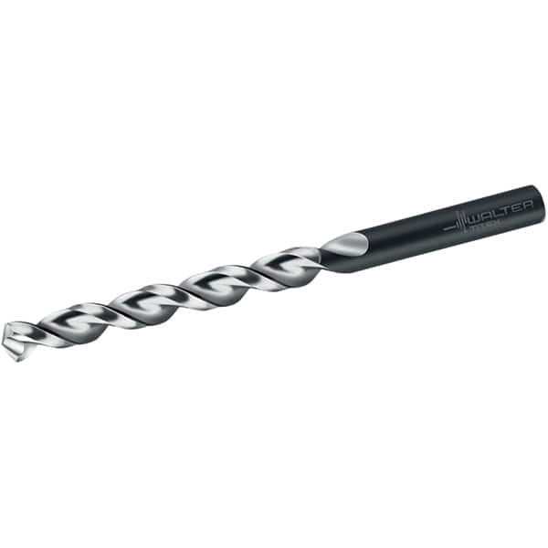 Walter-Titex - 5.7mm 130° High Speed Steel Jobber Drill - Oxide Finish, Right Hand Cut, Parabolic Flute, Straight Shank, 93mm OAL, UFL Point - Benchmark Tooling