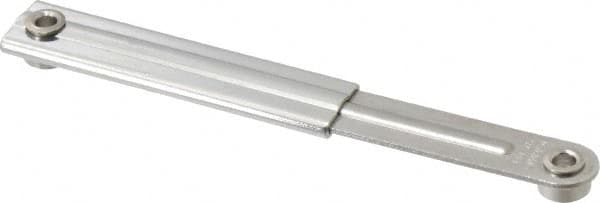 Sugatsune - 4-13/32" OAL x 39/64" Wide, 13.2 Lb Capacity, Ultra Mini Lid Stay - Only One Stay per Lid Required, 5/32" Mounting Hole Diam, 90° Max Opening, Polished 304 & 303 Stainless Steel & Polyacetal - Benchmark Tooling