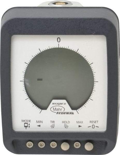 Mahr - 0 to 0.2" Range, 0.00002" Graduation, Electronic Drop Indicator - Accurate to 0.00005", English & Metric System, Digital Display - Benchmark Tooling