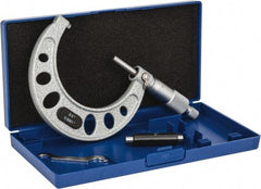 Value Collection - 2 to 3" Range, 0.0001" Graduation, Mechanical Outside Micrometer - Ratchet Stop Thimble, Accurate to 0.0001" - Benchmark Tooling