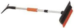 Value Collection - 48" Long, Telescoping Snowbroom & Ice Scraper - 9" Telescoping, Plastic & Metal - Benchmark Tooling