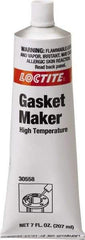 Loctite - 7 oz Tube Gray RTV Silicone Gasket Sealant - -50 to 600°F Operating Temp - Benchmark Tooling