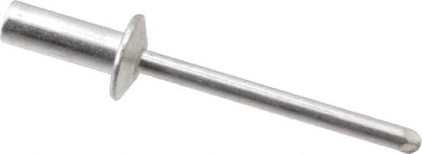 RivetKing - Size 64 Dome Head Aluminum Closed End Sealing Blind Rivet - Aluminum Mandrel, 0.188" to 1/4" Grip, 3/8" Head Diam, 0.192" to 0.196" Hole Diam, 0.531" Length Under Head, 3/16" Body Diam - Benchmark Tooling