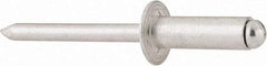 RivetKing - Size 88 Dome Head Aluminum Open End Blind Rivet - Aluminum Mandrel, 0.376" to 1/2" Grip, 1/2" Head Diam, 0.257" to 0.261" Hole Diam, 3/4" Length Under Head, 1/4" Body Diam - Benchmark Tooling