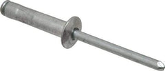 RivetKing - Size 68-610 Dome Head Aluminum Multi Grip Blind Rivet - Steel Mandrel, 1/2" to 0.67" Grip, 3/8" Head Diam, 0.192" to 0.196" Hole Diam, 0.952" Length Under Head, 3/16" Body Diam - Benchmark Tooling