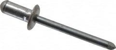 RivetKing - Size 82-84 Dome Head Aluminum Multi Grip Blind Rivet - Steel Mandrel, 0.062" to 1/4" Grip, 0.511" Head Diam, 0.257" to 0.261" Hole Diam, 0.472" Length Under Head, 1/4" Body Diam - Benchmark Tooling