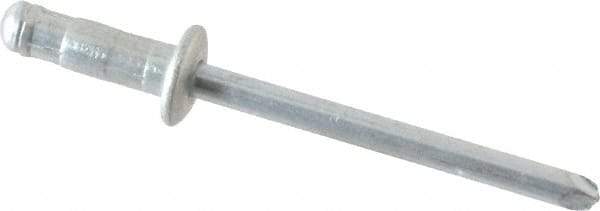 RivetKing - Size 52-53 Dome Head Steel Multi Grip Blind Rivet - Steel Mandrel, 0.056" to 0.196" Grip, 0.312" Head Diam, 0.192" to 0.196" Hole Diam, 0.437" Length Under Head, 5/32" Body Diam - Benchmark Tooling