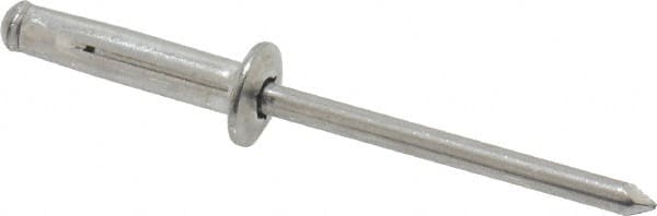 RivetKing - Size 0523 Dome Head Aluminum Tri Folding Blind Rivet - Aluminum Mandrel, 0.04" to 0.275" Grip, 0.315" Head Diam, 0.165" to 0.178" Hole Diam, 0.81" Length Under Head, 5/32" Body Diam - Benchmark Tooling