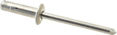 RivetKing - Size 0619 Dome Head Aluminum Tri Folding Blind Rivet - Aluminum Mandrel, 0.04" to 0.157" Grip, 0.386" Head Diam, 0.196" to 0.209" Hole Diam, 0.684" Length Under Head, 3/16" Body Diam - Benchmark Tooling