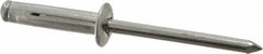 RivetKing - Size 0625 Dome Head Aluminum Tri Folding Blind Rivet - Aluminum Mandrel, 0.04" to 0.354" Grip, 0.386" Head Diam, 0.196" to 0.209" Hole Diam, 0.906" Length Under Head, 3/16" Body Diam - Benchmark Tooling