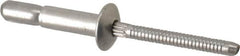 RivetKing - Size 67 Dome Head Stainless Steel Structural with Locking Stem Blind Rivet - Stainless Steel Mandrel, 0.214" to 0.437" Grip, 0.385" Head Diam, 0.194" to 0.204" Hole Diam, 0.572" Length Under Head, 3/16" Body Diam - Benchmark Tooling