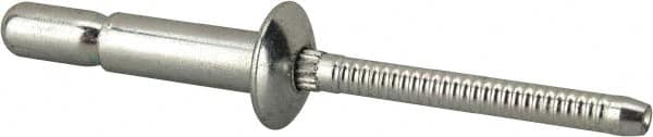 RivetKing - Size 67 Dome Head Steel Structural with Locking Stem Blind Rivet - Steel Mandrel, 0.214" to 0.437" Grip, 0.385" Head Diam, 0.194" to 0.204" Hole Diam, 0.572" Length Under Head, 3/16" Body Diam - Benchmark Tooling