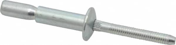 RivetKing - Size 810 Dome Head Steel Structural with Locking Stem Blind Rivet - Steel Mandrel, 0.35" to 5/8" Grip, 0.525" Head Diam, 0.261" to 0.276" Hole Diam, 0.81" Length Under Head, 1/4" Body Diam - Benchmark Tooling