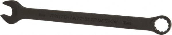 Proto - 11mm 12 Point Offset Combination Wrench - 15° Offset Angle, 6-29/32" OAL, Steel, Black Finish - Benchmark Tooling