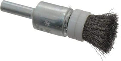 Anderson - 1/2" Brush Diam, Crimped, Flared End Brush - 1/4" Diam Shank, 20,000 Max RPM - Benchmark Tooling