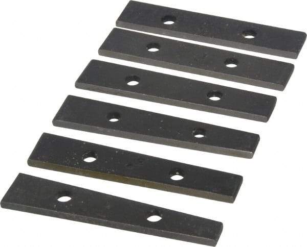 Value Collection - 0.5 to 5° Angle, 3-1/2 Inch Long, Angle Block Set - 5/32 Inch Thick, 55-60 Rc Hardness, 6 Pieces - Benchmark Tooling