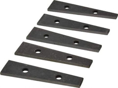 Value Collection - 6 to 10° Angle, 3-1/2 Inch Long, Angle Block Set - 5/32 Inch Thick, 55-60 Rc Hardness, 5 Pieces - Benchmark Tooling