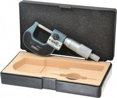 Fowler - 0 to 1" Range, 0.0001" Graduation, Mechanical Outside Micrometer - Ratchet Stop Thimble, Accurate to 0.0001", Digital Counter - Benchmark Tooling