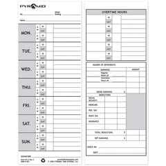 Pyramid - Time Cards & Time Clock Accessories Type: Weekly Time Cards For Use With: PTI - M-1000 Time Recorder - Benchmark Tooling