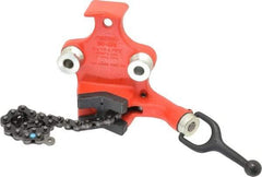 Ridgid - 1/2 to 4-1/2" Pipe Capacity, Manual Chain Vise - Bolt Down, Cast Iron, Model Number BC410P - Benchmark Tooling